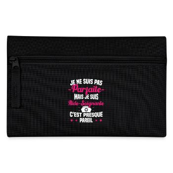 Pas parfaite mais je suis Aide Soignante Cadeau - Trousse - noir - Devant
