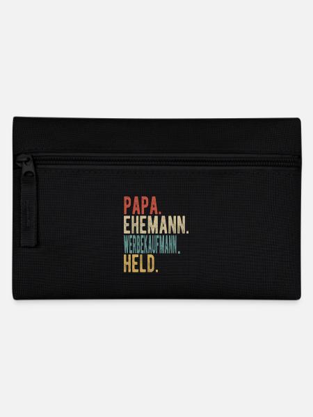 Werbekaufmann Papa Ehemann Held - Federtasche - Schwarz