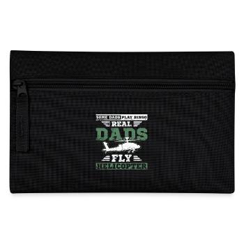 Papa militaire papa pilote d’hélicoptère - Trousse - noir - Devant
