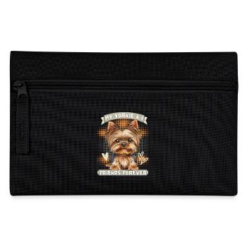 Yorkshire Terrier, Yorkie, lustiger Spruch - Federtasche - Schwarz - Vorne