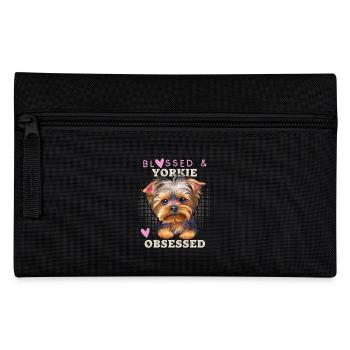Yorkie-love, Yorkshire Terrier, Yorkie Spruch - Federtasche - Schwarz - Vorne