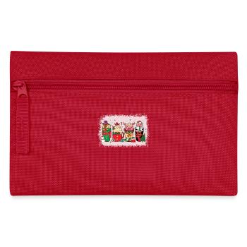Christmas coffee cup bleached - Pencil Case - red - Front