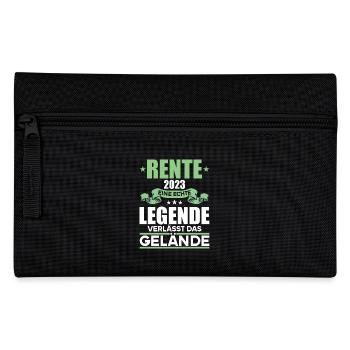 Rentner 2023 Rentnerin 2023 Rente 2023 - Federtasche - Schwarz - Vorne