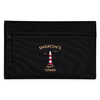 Leuchtturm Plymouth, UK, Smeaton‘s Tower - Federtasche - Schwarz - Vorne