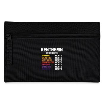 Rente 2023 Rentnerin To Do Liste Rentnerin 2023 - Federtasche - Schwarz - Vorne