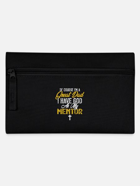 Gott ist mein Mentor Christlicher Vatertag - Federtasche - Schwarz