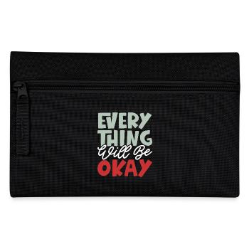 Everything Will Be Okay - Pencil Case - black - Front