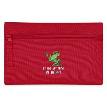 be like my frog be hoppy Design for a frog hunter - Federtasche - Rot - Vorne