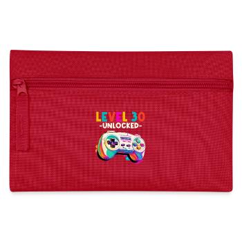 Level 30 Jahre Gaming 30er 30 Geburtstag - Federtasche - Rot - Vorne