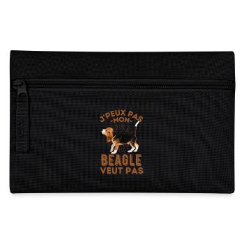 Chien de race beagle - Trousse - noir - Devant