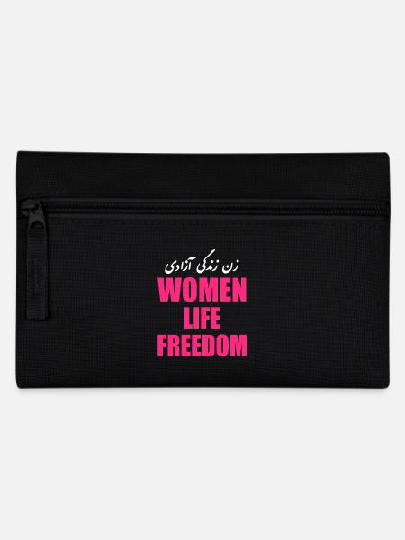 Women life freedom - Federtasche - Schwarz