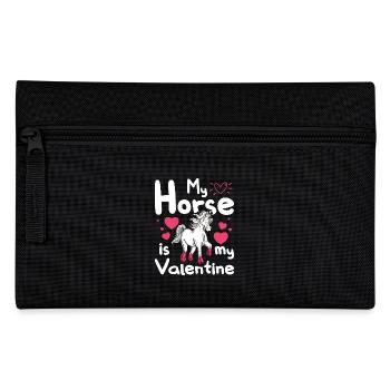 My Horse is my Valentine - Federtasche - Schwarz - Vorne