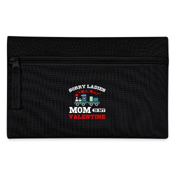 Désolé mesdames maman est ma valentine - Trousse - noir - Devant
