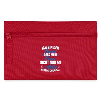 Ich Bin der Beweis DASS Papa Nicht nur an Autos - Federtasche - Rot - Vorne
