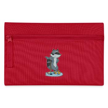 Waschbär Eishockey Eishockeyschläger - Federtasche - Rot - Vorne