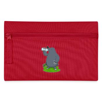 Maulwurf Wasserflasche - Federtasche - Rot - Vorne