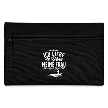J’adore quand ma femme / Pêche - Trousse - noir - Devant