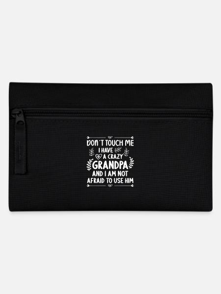 Ich Habe Einen Verrückten Enkelin Enkelin Opa - Federtasche - Schwarz