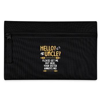 Salut mon oncle, s’il te plaît, s’il te plaît, sors-moi d’ici - Trousse - noir - Devant