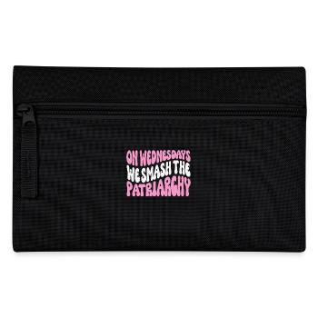 On Wednesdays We Smash The Patriarchy Feminist - Pencil Case - black - Front