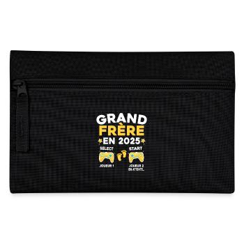 Futur Grand Frère Cadeau Annonce Grossesse 2025 - Trousse - noir - Devant
