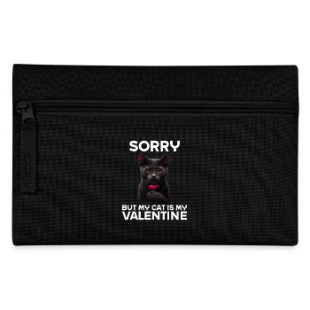 Désolé, mais mon chat est mon Valentin - Trousse - noir - Devant