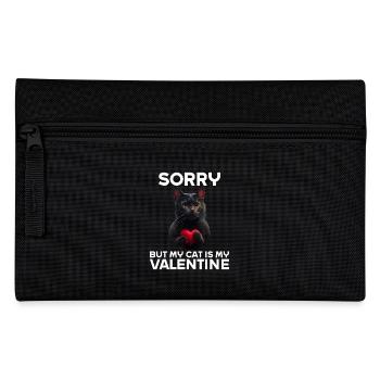 Désolé, mais mon chat est mon Valentin - Trousse - noir - Devant