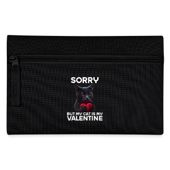 Désolé, mais mon chat est mon Valentin - Trousse - noir - Devant