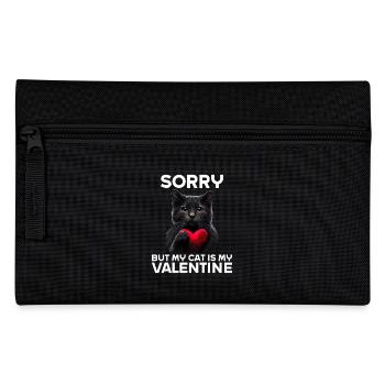 Désolé, mais mon chat est mon Valentin - Trousse - noir - Devant