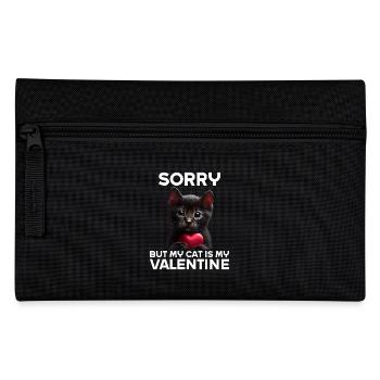 Désolé, mais mon chat est mon Valentin - Trousse - noir - Devant
