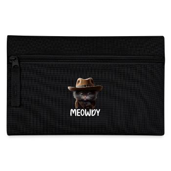 Meowdy Funny cat Meme for Cat Lovers - Pencil Case - black - Front
