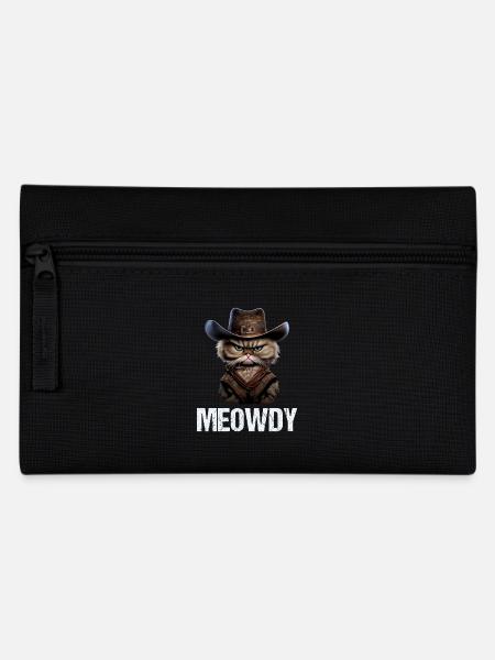 Meowdy Funny cat Meme for Cat Lovers - Federtasche - Schwarz
