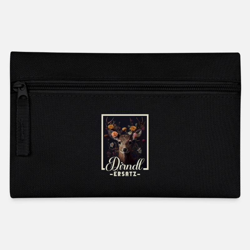 Dirndl Ersatz Dirndl Trachten Kostüm Dirndl Ersatz - Federtasche - Schwarz