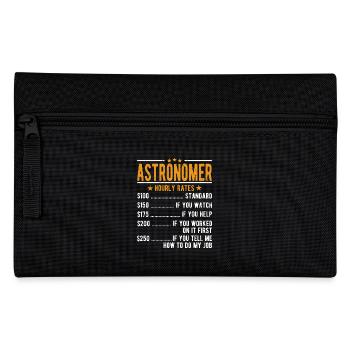 Astronomer hourly wage - Pencil Case - black - Front