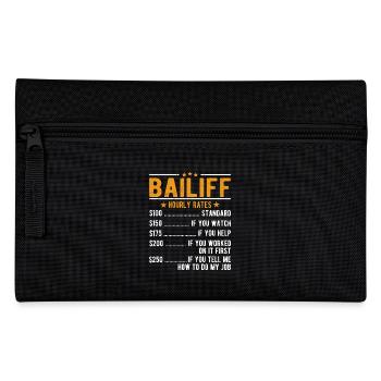 Bailiff Hourly wage - Pencil Case - black - Front