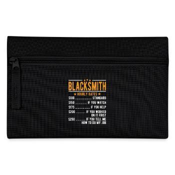 Blacksmith hourly wage - Pencil Case - black - Front