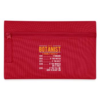 Botaniker Stundenlohn - Federtasche - Rot - Vorne