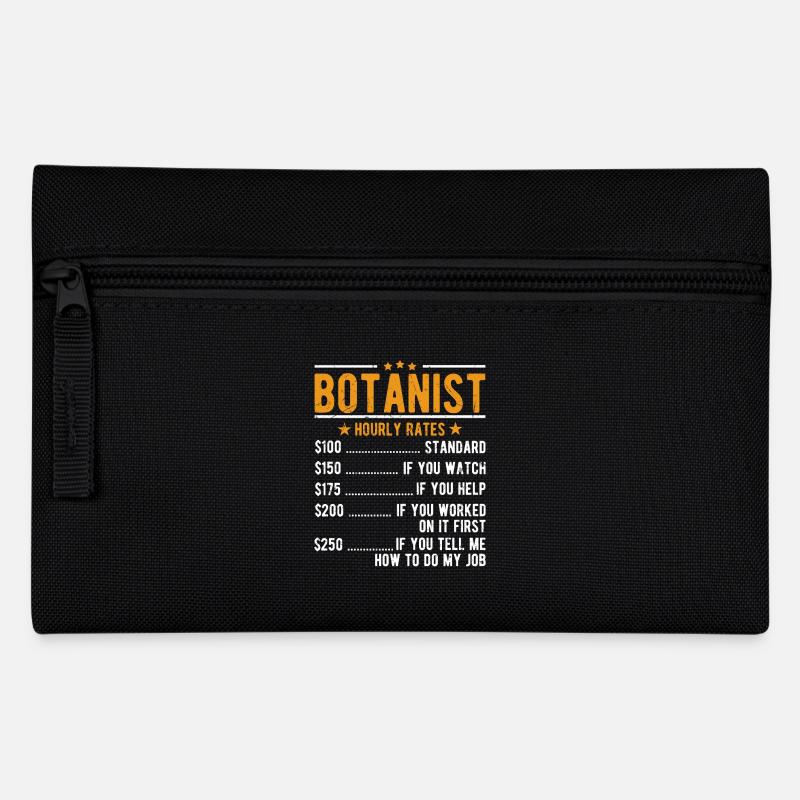 Botaniker Stundenlohn - Federtasche - Schwarz