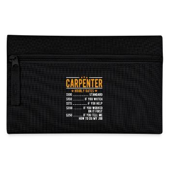 Carpenter hourly wage - Pencil Case - black - Front