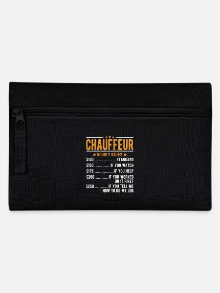 Chauffeur Stundenlohn - Federtasche - Schwarz