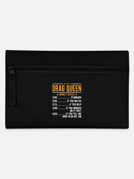 Drag Queen Stundenlohn - Federtasche - Schwarz