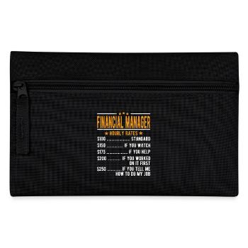 Finance Director Hourly Wage - Pencil Case - black - Front