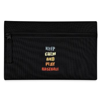 Baseballspruch - Federtasche - Schwarz - Vorne