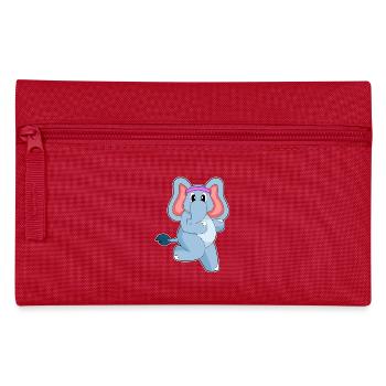 Elephant Jogger Jogging Sport - Pencil Case - red - Front