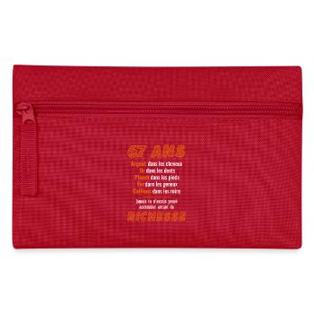 67 Year Old Birthday Funny Gift Idea - Pencil Case - red - Front