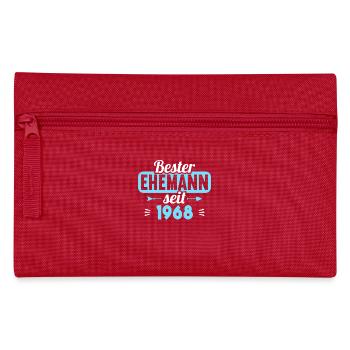 55. Hochzeitstag Bester Ehemann seit 1968 - Federtasche - Rot - Vorne