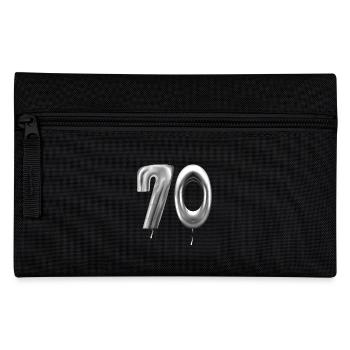 70. Geburtstag Ballons Geburtstagsballons 70 Jahre - Federtasche - Schwarz - Vorne