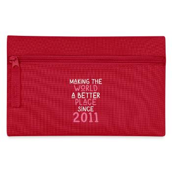 Rendre le monde meilleur depuis 2011 - Trousse - rouge - Devant