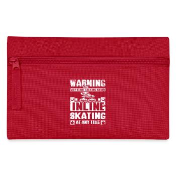 Peut commencer à parler de patin à roues alignées à tout moment - Trousse - rouge - Devant