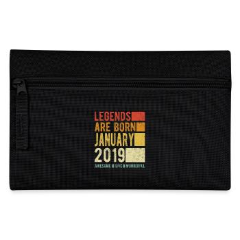 Birthday January 2019 - Pencil Case - black - Front